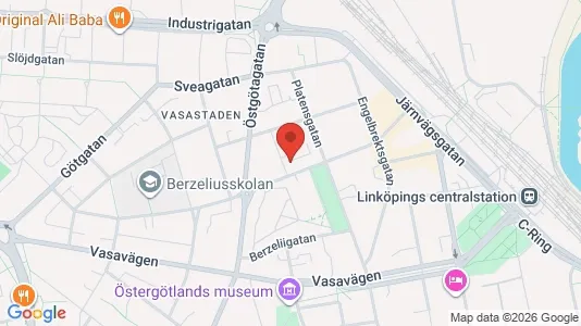Apartments for rent i Linköping - kort over placeringen