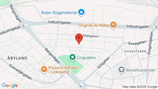 Apartments for rent i Linköping - kort over placeringen
