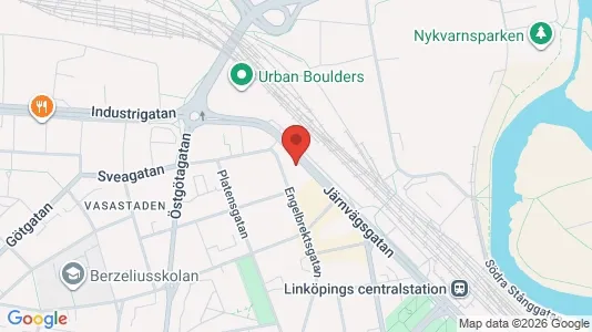 Apartments for rent i Linköping - kort over placeringen