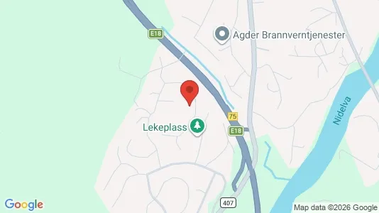 Apartments for rent i Arendal - kort over placeringen
