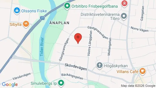 Apartments for rent i Tibro - kort over placeringen