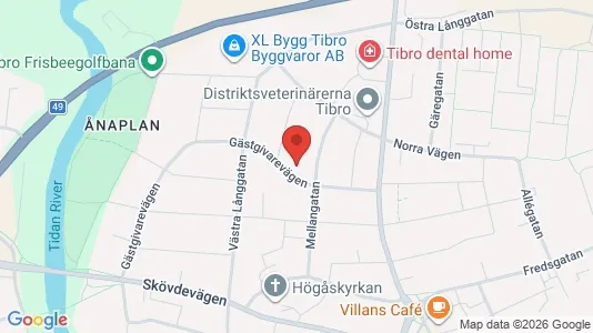 Apartments for rent i Tibro - kort over placeringen