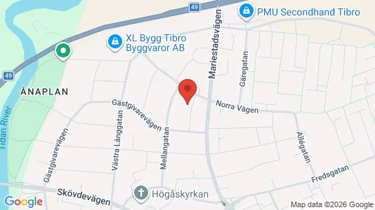 Apartments for rent i Tibro - kort over placeringen