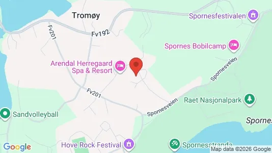 Rooms for rent i Arendal - kort over placeringen