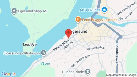 Apartments for rent i Eigersund - kort over placeringen