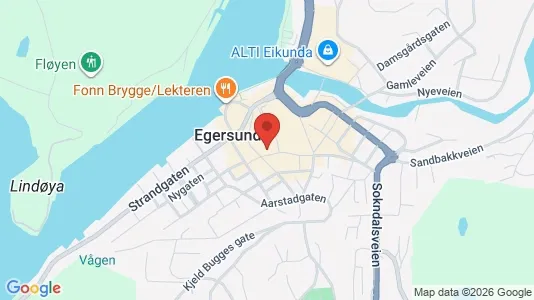 Apartments for rent i Eigersund - kort over placeringen