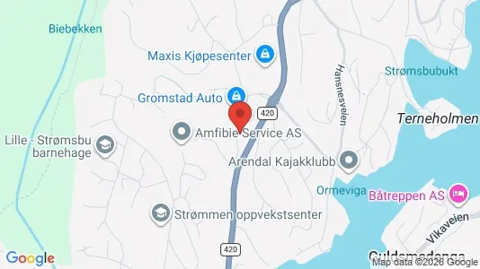 Apartments for rent i Arendal - kort over placeringen