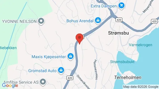 Apartments for rent i Arendal - kort over placeringen