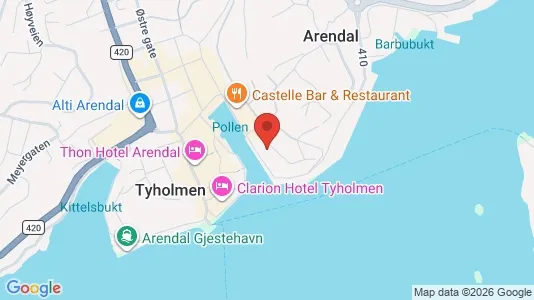 Apartments for rent i Arendal - kort over placeringen