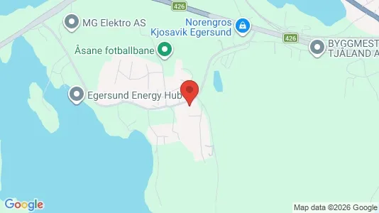 Apartments for rent i Eigersund - kort over placeringen