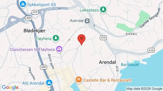 Apartments for rent i Arendal - kort over placeringen