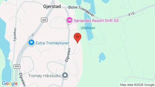 Apartments for rent i Arendal - kort over placeringen