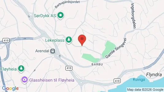 Apartments for rent i Arendal - kort over placeringen
