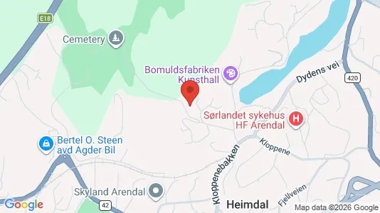 Apartments for rent i Arendal - kort over placeringen