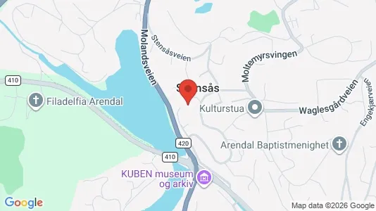 Apartments for rent i Arendal - kort over placeringen