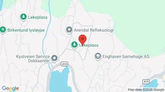 Rooms for rent i Arendal - kort over placeringen