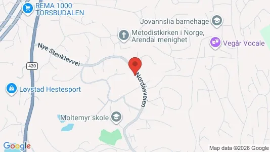 Apartments for rent i Arendal - kort over placeringen