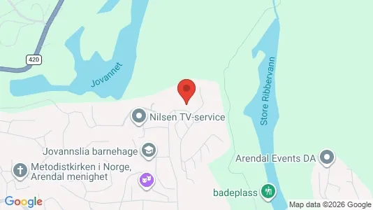 Rooms for rent i Arendal - kort over placeringen