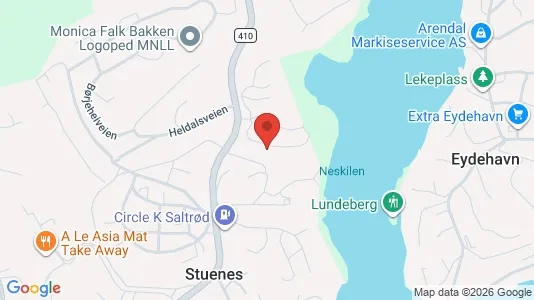 Apartments for rent i Arendal - kort over placeringen