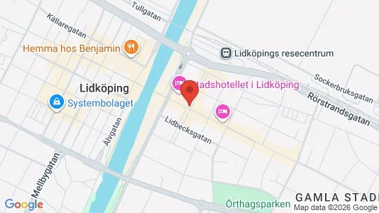 Apartments for rent i Lidköping - kort over placeringen