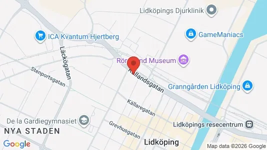 Apartments for rent i Lidköping - kort over placeringen