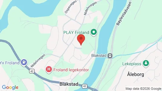 Apartments for rent i Froland - kort over placeringen