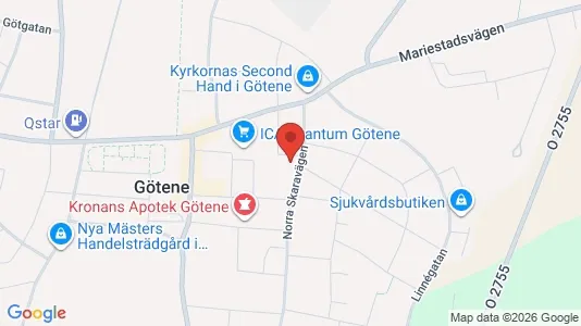 Apartments for rent i Götene - kort over placeringen