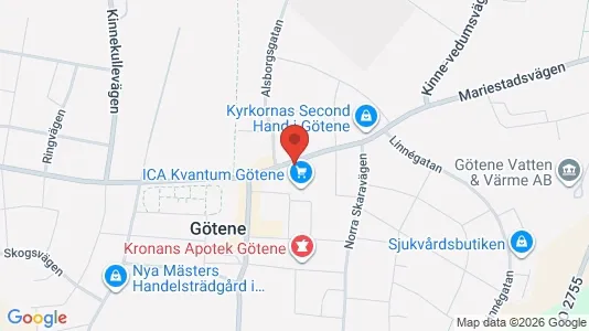 Apartments for rent i Götene - kort over placeringen