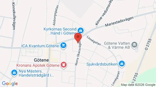 Apartments for rent i Götene - kort over placeringen