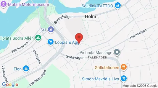 Apartments for rent i Motala - kort over placeringen