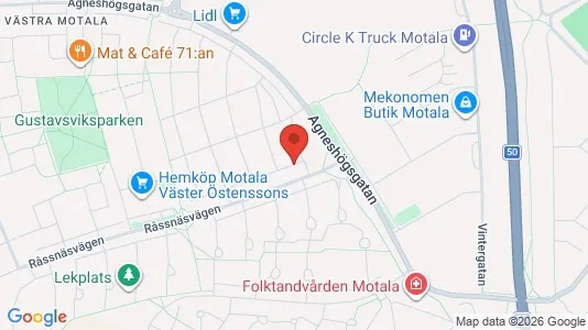 Apartments for rent i Motala - kort over placeringen
