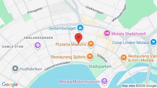 Apartments for rent i Motala - kort over placeringen