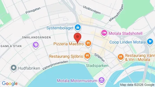 Apartments for rent i Motala - kort over placeringen
