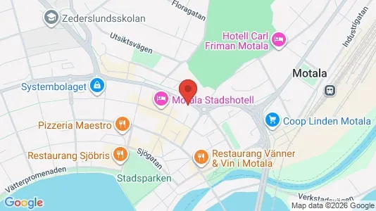 Apartments for rent i Motala - kort over placeringen
