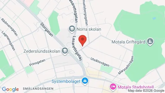 Apartments for rent i Motala - kort over placeringen