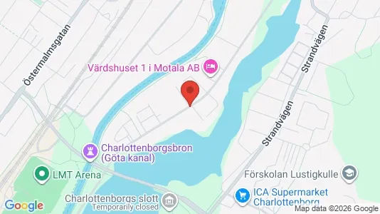 Apartments for rent i Motala - kort over placeringen