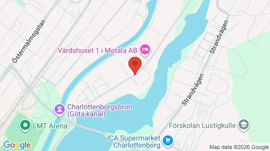 Apartments for rent i Motala - kort over placeringen