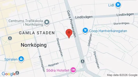 Apartments for rent i Norrköping - kort over placeringen