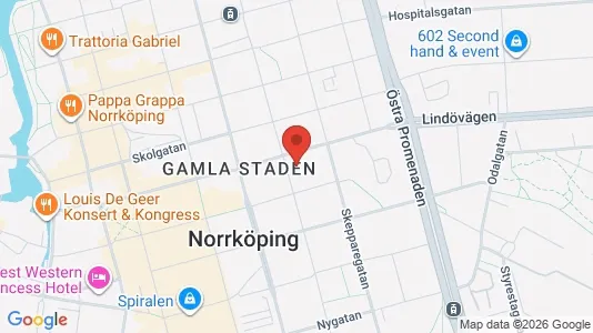 Apartments for rent i Norrköping - kort over placeringen