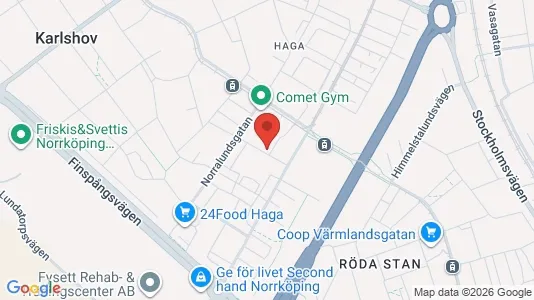 Apartments for rent i Norrköping - kort over placeringen