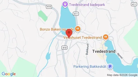 Apartments for rent i Tvedestrand - kort over placeringen
