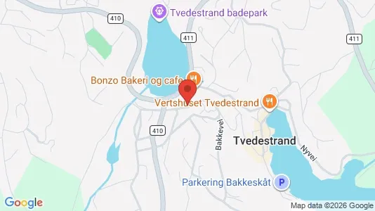 Apartments for rent i Tvedestrand - kort over placeringen