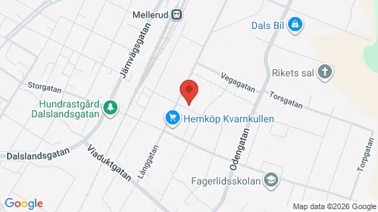 Apartments for rent i Mellerud - kort over placeringen