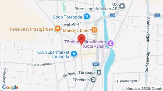 Apartments for rent i Töreboda - kort over placeringen