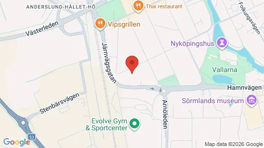 Apartments for rent i Nyköping - kort over placeringen