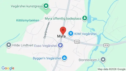 Apartments for rent i Vegårshei - kort over placeringen