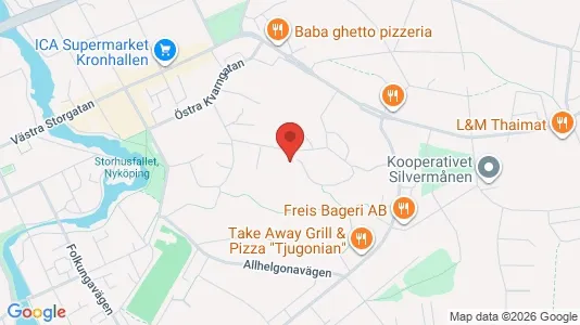 Apartments for rent i Nyköping - kort over placeringen