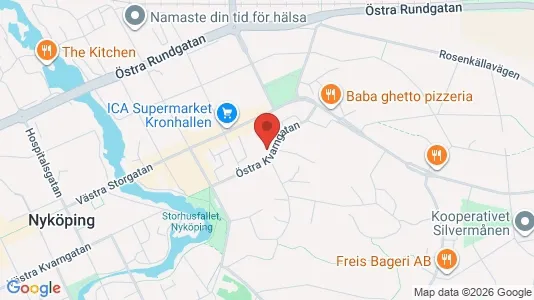 Apartments for rent i Nyköping - kort over placeringen