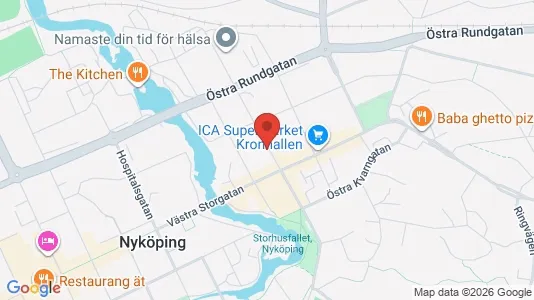 Apartments for rent i Nyköping - kort over placeringen