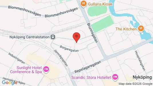 Apartments for rent i Nyköping - kort over placeringen